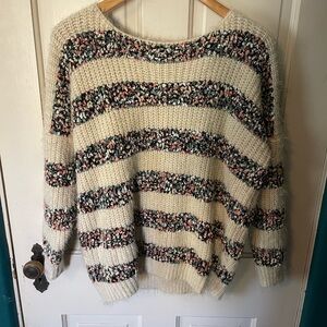 Women's Multicolor Striped Sweater